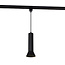Suspension tube Lenn pour rail monophasé, noir