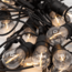 Solar lichtsnoer 10 meter 10 lampjes met hangende fitting  (4cm, 6cm, 8cm), 3W zonnepaneel