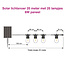 Guirlande lumineuse solaire 20 m, 20 ou 25 ampoules, panneau 6W