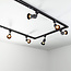 Kit rail monophasé de 3 mètres et spots Elle, noir