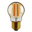 Lampe à incandescence 2.5W, 2200K, verre ambré, Ø45, dimmable en 3 étapes