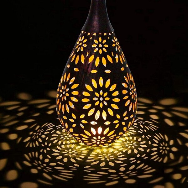 Suspension solaire design goutte Zelia - bronze