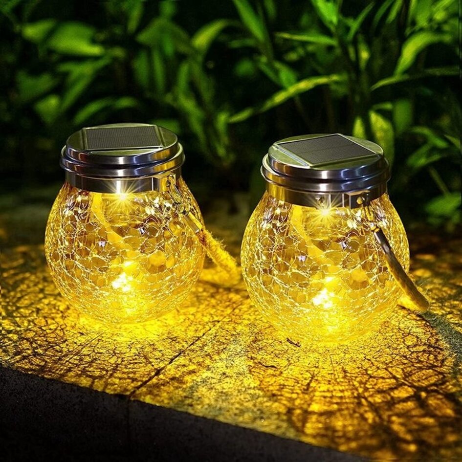 Lampe solaire de table décorative avec anse amovible - Isla