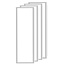 Kit de 4 panneaux LED 30 x 120 cm, 30 W, 4000 K - 120 lm/W