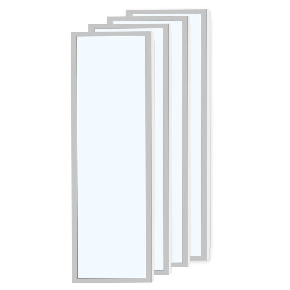 Kit de 4 panneaux LED 30 x 120 cm, 30 W, 6500 K - 120 lm/W