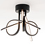 Zwarte design plafondlamp Fallon - 3-staps dimbaar
