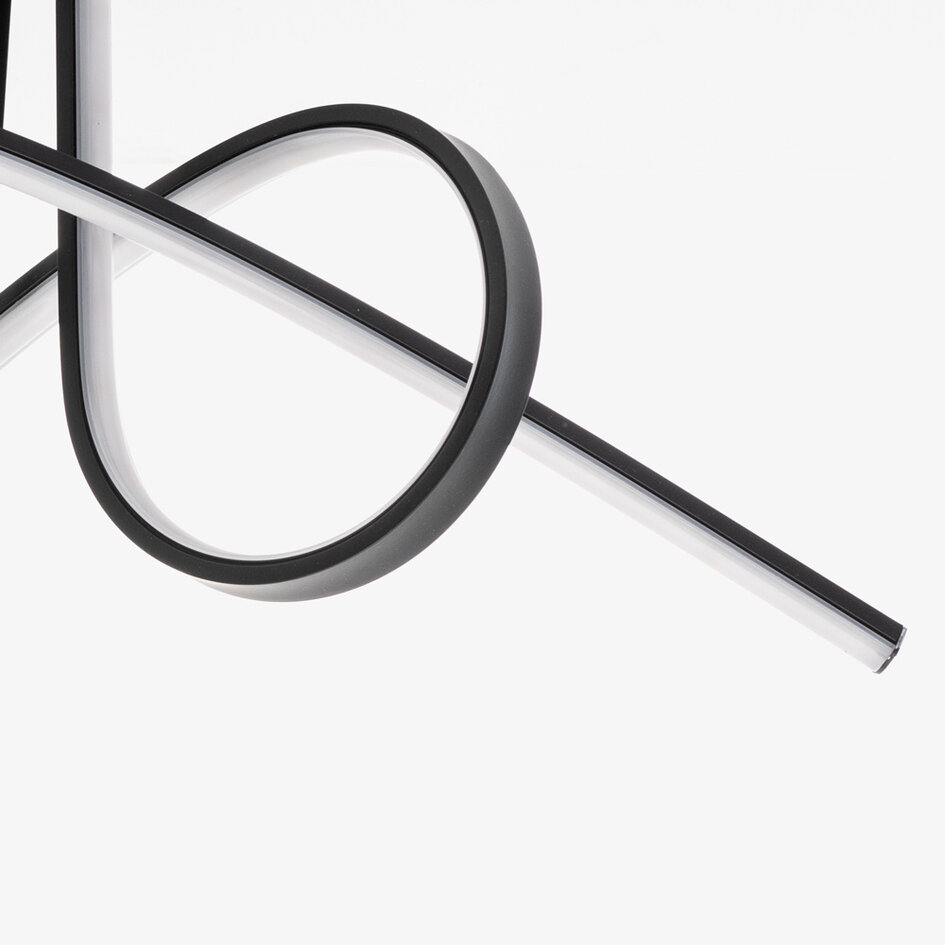 Zwarte design plafondlamp Fallon - 3-staps dimbaar