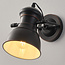 Landelijke wandlamp Duncan - mat zwart
