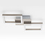 Plafonnier design nickel satiné 2 lumières LED - Porter