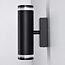 Applique murale industrielle Yara - noir mat