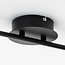 Plafonnier industriel noir et or 2 spots LED - Orchid