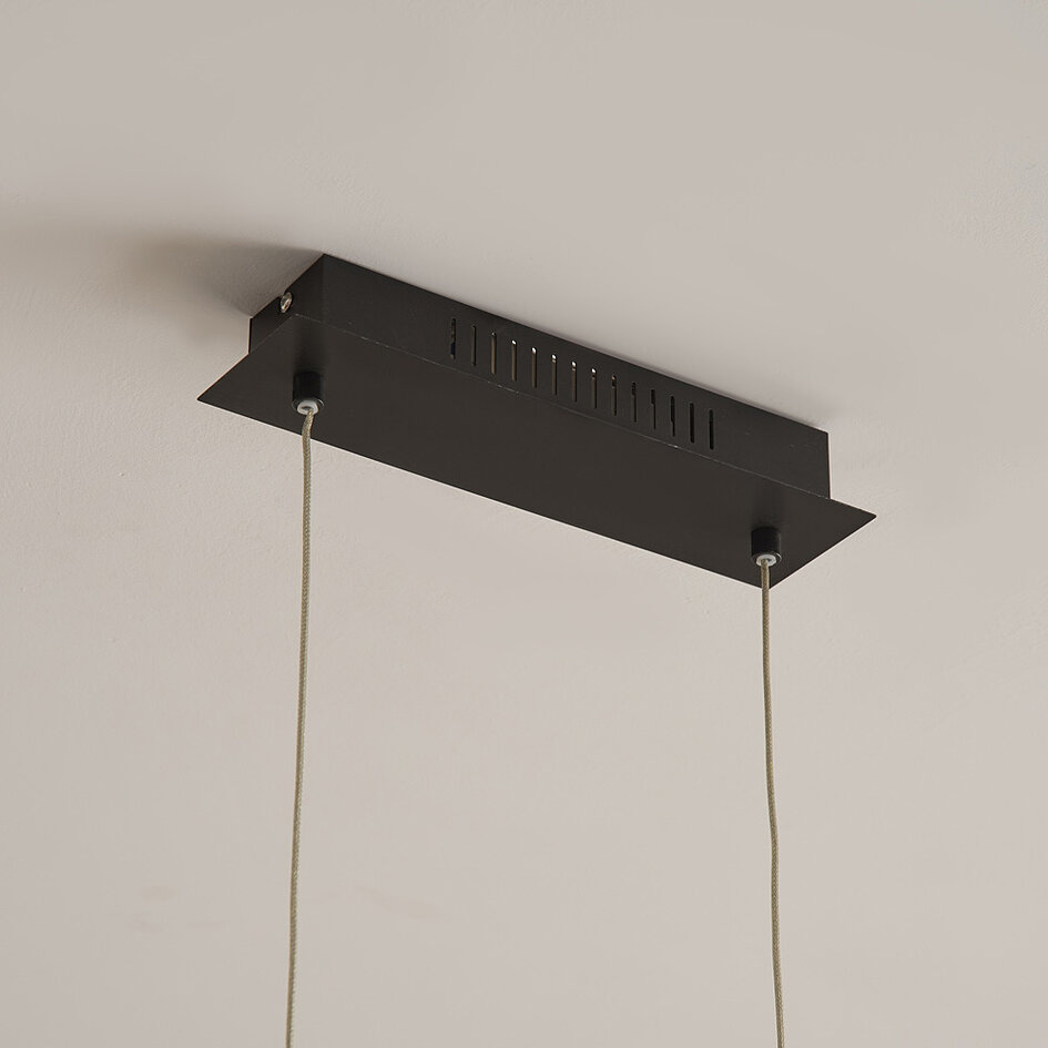 Suspension moderne noire et or 5 spots LED - Martha