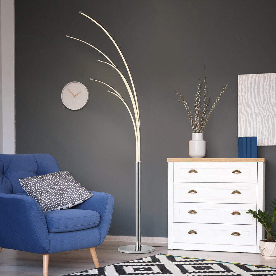 Lampadaire design moderne LEDs intégrées - Louis