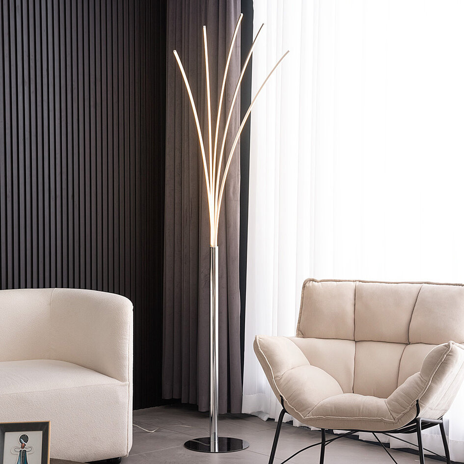 Design staande vloerlamp Louis met geïntegreerde LEDs