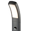 Lampe d'extérieur moderne sur pied Reese avec capteur - noir