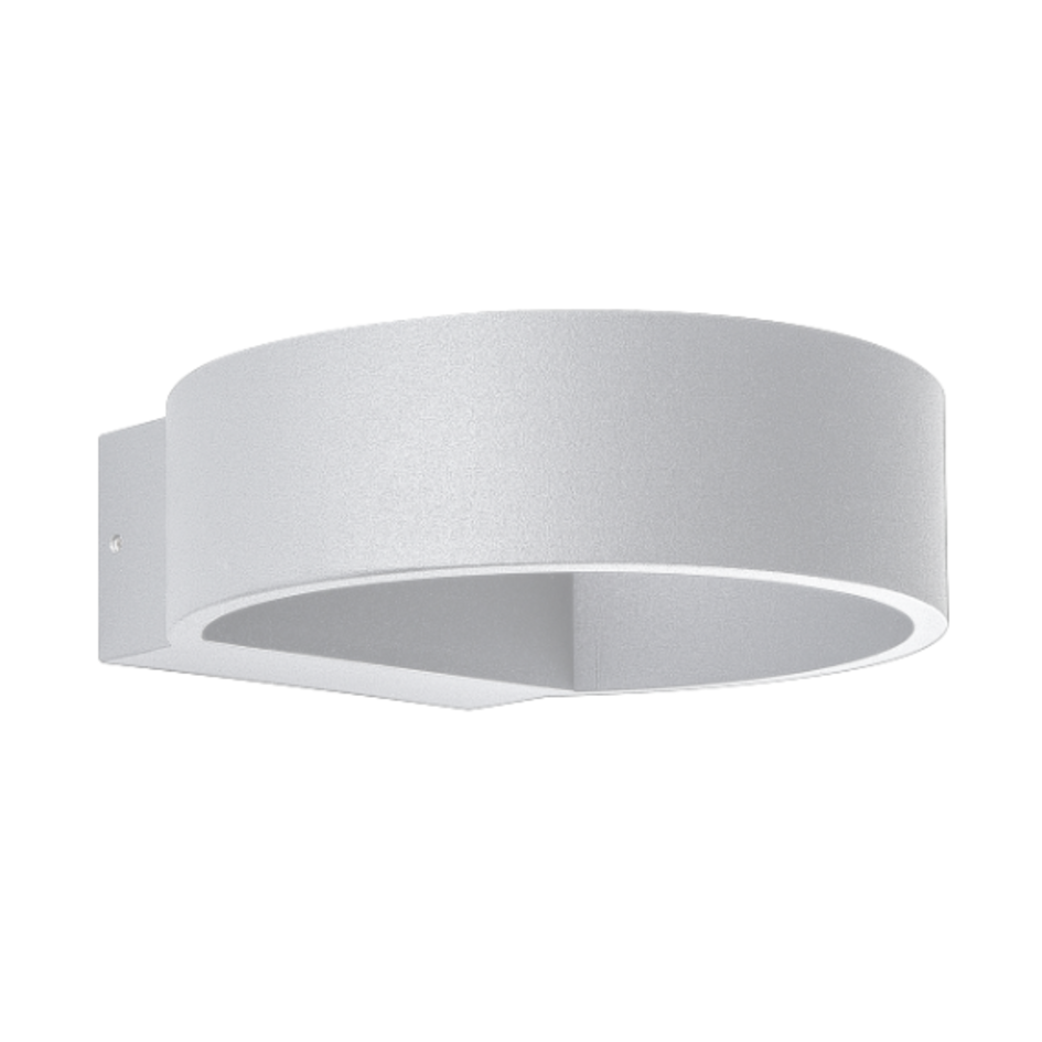 Moderne buitenwandlamp rond Izzy - wit
