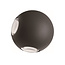 Applique murale extérieure sphérique Cosmo - noire avec LED intégrée