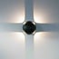 Applique murale extérieure sphérique Cosmo - noire avec LED intégrée