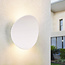 Applique murale extérieure design Ozzy - blanche avec LED intégrée