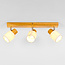 Plafonnier en bois 3 lumières Victoria - naturel et blanc