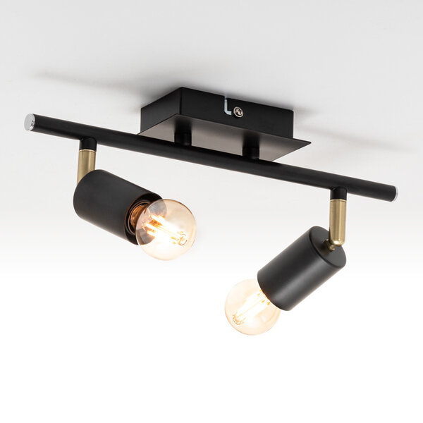 Plafonnier moderne avec 2 spots - Kel