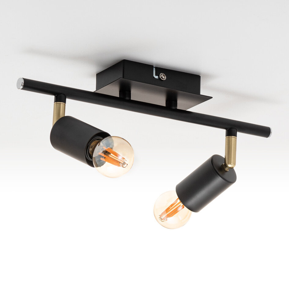 Plafonnier moderne avec 2 spots - Kel