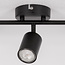 Moderne plafondlamp Mitchell 3-lichts in zwart