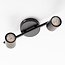 Moderne plafondlamp Mitch 2-lichts in zwart