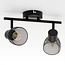 Plafonnier moderne avec 2 spots - Meshki
