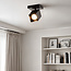 Spot de plafond industriel Ari - noir mat orientable