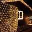 Filet lumineux raccordable | dès 2 m² | 200 LED | blanc chaud | caoutchouc