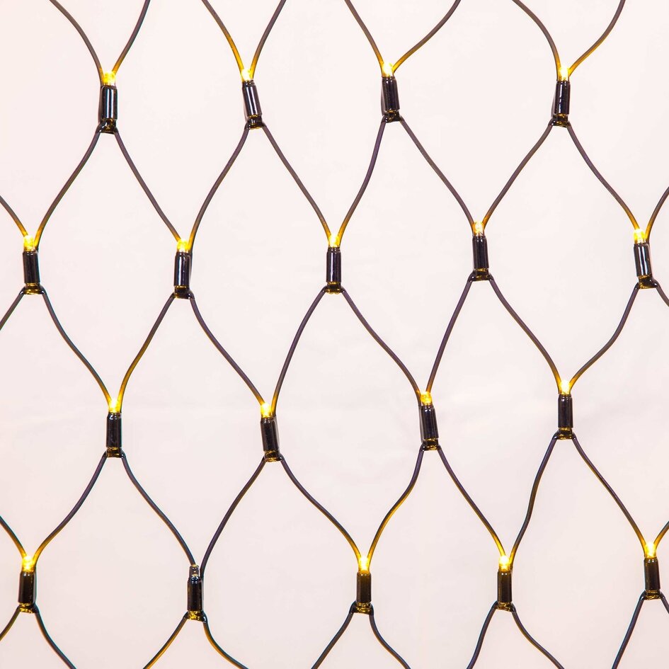 Koppelbare netverlichting | vanaf 2 m² | 200 LEDs | warm wit | rubber