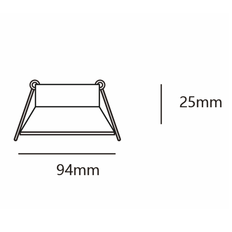 Ronde kantelbare inbouwspot  zwart - Rae