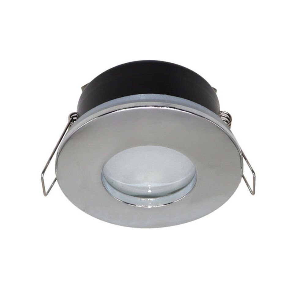 Spot encastré moderne argent IP44 - Rex