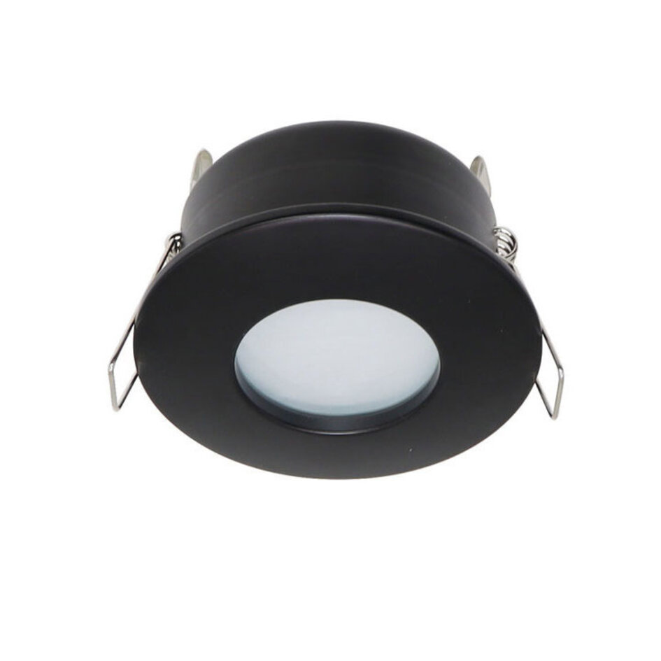 Spot encastré moderne noir IP44 - Rex