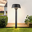 Lampe d'extérieur solaire sur pied moderne Lunar - noir