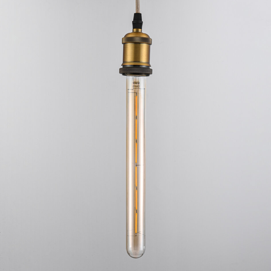 Ampoule filament E27 tube en verre ambré avec filament 6W 2200K, 30 cm - dimmable