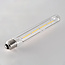 Lampe tube E27 dimmable verre clair avec filament 4W 2700K, 22.5 cm