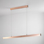 Lampe suspendue minimaliste Ami avec LED à 3 niveaux de gradation - or rose