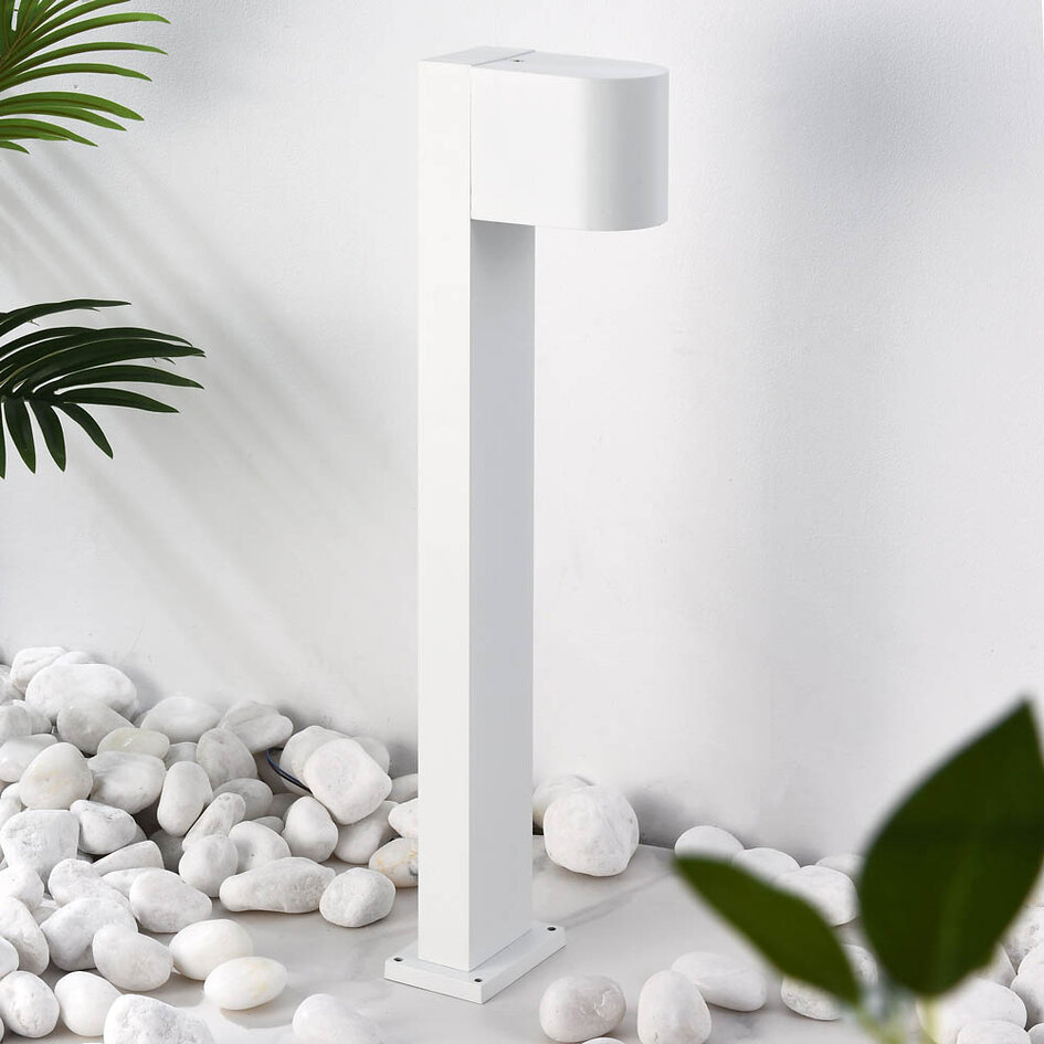 Lampadaire industriel blanc, 50 cm - Simone