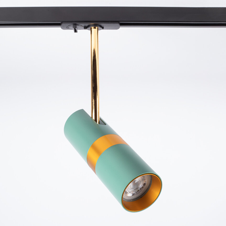 1-fase railsysteem 3 meter blauw met goud - Remi