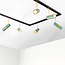 1-fase railsysteem 3 meter blauw met goud - Remi