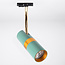 1-fase railsysteem 3 meter blauw met goud - Remi