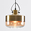 Hanglamp Laure - amber glas art-deco brede bol