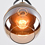 Suspension Laure - verre ambré, globe Art déco sphérique