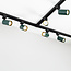 Système de rail monophasé 1,5 mètres - Romain noir vert mousse