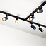 Système de rail monophasé 1,5 mètres - Noir Romain avec bleu cobalt