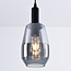 1-lichts hanglamp Mala smoke glas - langwerpig glas