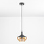 Hanglamp Mala - amber glas brede bol