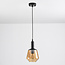 Hanglamp Mala - amber glas diamantvorm